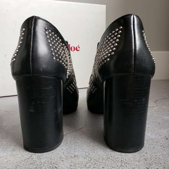 See by Chloe Carnaby Shine Studded Boots Sz 38.5 - Picture 6 of 14